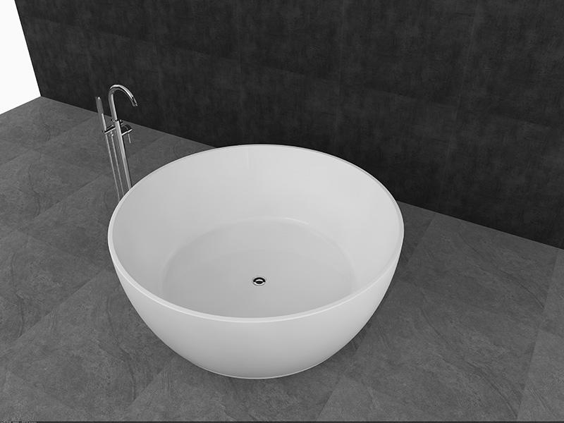 8301 Freestanding Bathtub With Dewatering And Overflow Functions
