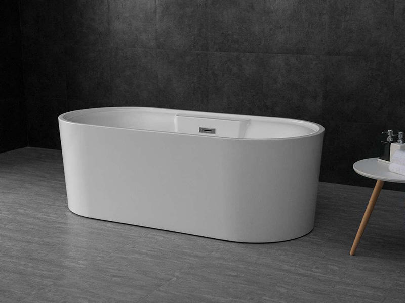 8307 White Oval Forming People Freestanding Bathtub