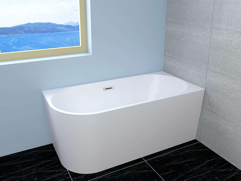 8312R Back To Wall Freestanding Shower Bath