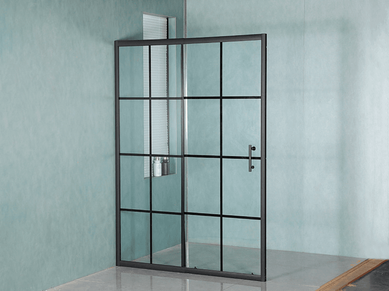 SD-4 One Fixed And One Sliding Shower Screen With Double Hole Handle