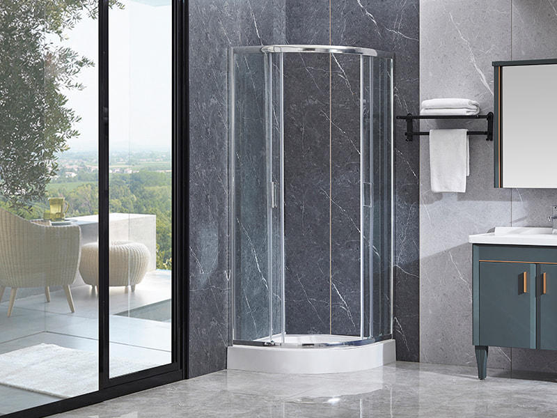 SE Chrome Aluminium Profile Sliding Shower Enclosusre For Bathroom