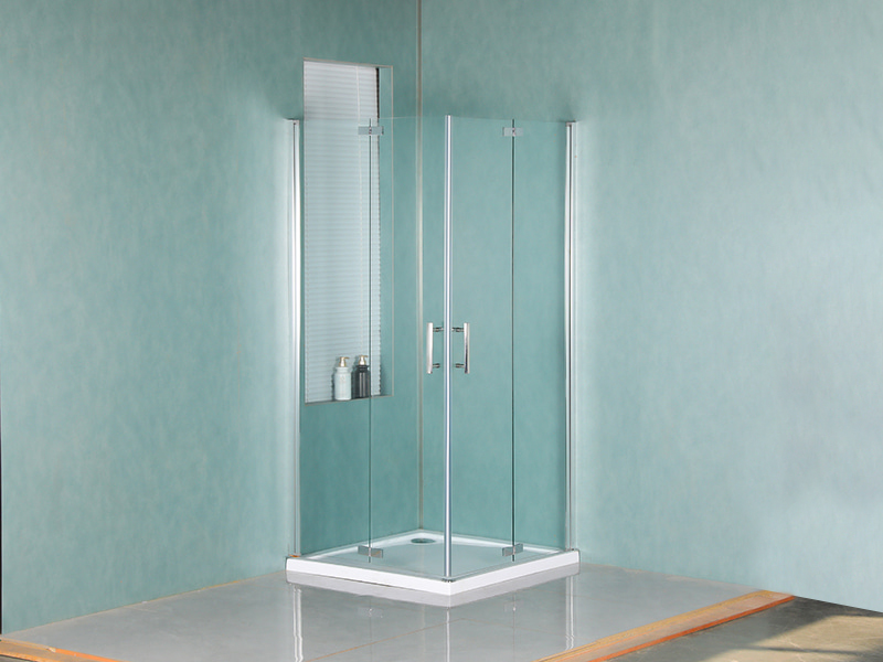 LA High Shower Enclosure With Double Holes Handle, With Tray